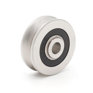 Fournisseur de poulies de guidage à double axe personnalisées, roulements en acier inoxydable en forme de U pour machines à broder textiles - Product Image 5