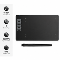 Tablette graphique USB à 16384 niveaux de sensibilité à la pression, 8x5 pouces, tablette de dessin numérique professionnelle pour PC, Mac, Android