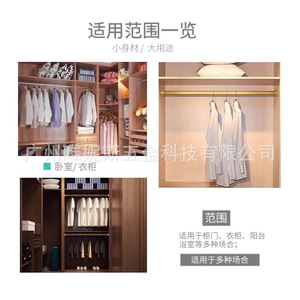 Zinc Alloy Clothes Rod <b>Bracket</b> 16mm 25mm Wall Mount Wardrobe Hardware Support - Product Image 2
