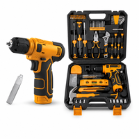 Kit d'outils électriques OEM au lithium-ion 8V, 133 pièces, ensemble d'entretien universel pour la maison, perceuse à batterie au lithium, couple maximal de 12 Nm