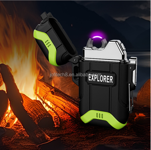 Encendedor de Plasma Personalizado al por Mayor, Encendedor USB Recargable, Resistente al Viento y al Agua, para Acampar al Aire Libre, Encendedor de Arco Único - Product Image 2