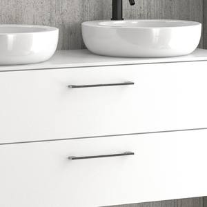 Meubles de salle de bain Kamalu EL-120P, armoire sur pied de 120 cm avec 2 tiroirs et plan de travail en bois massif pour lavabo - Product Image 3