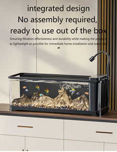 Filtre d'aquarium et générateur d'oxygène tout-en-un pour salon, autocultivateur de bureau avec autocollant décoratif, filtre latéral pour aquarium à courant - Product Image 3