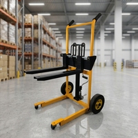 Chariot élévateur électrique compact 300 kg 1,6 m avec fourches réglables pour le chargement et le déchargement des camions