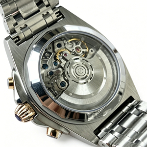 Stainless Steel Automatic Chronograph Men <b>Watch</b>, <b>Silver</b> Sunburst Dial 3 Subdial Tachymeter Sport Mechanical Wrist <b>Watch</b> - Product Image 4