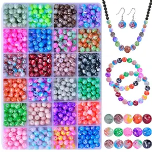 High Quality Multi Colors Custom Jewelry Manufacturing Kit Round Glass Seed Beads For Diy Jewelry Making