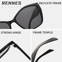 Lunettes de soleil unisexes Rennes de haute qualité, best-seller, monture ronde irrégulière, protection UV400, pour l'extérieur, tendance et élégantes