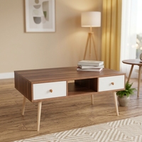 Table basse moderne convertible et extensible en bois écologique, style panneau, pour salon, bureau, appartement, multi-usages