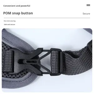 Rompi kucing mewah, <span class=keywords><strong>Harness</strong></span> kucing dengan tali dada reflektif, desain Anti keluar, nyaman, dapat disesuaikan, tidak ada tarik - Product Image 3