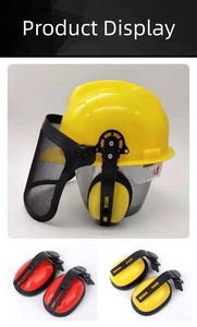 <span class=keywords><strong>Visière</strong></span> de visage de maille en acier de vente d'usine pour l'exploitation forestière <span class=keywords><strong>et</strong></span> <span class=keywords><strong>casque</strong></span> de sécurité anti-bruit <span class=keywords><strong>avec</strong></span> cache-oreilles <span class=keywords><strong>et</strong></span> <span class=keywords><strong>casque</strong></span> dur de travailleurs forestiers - Product Image 4
