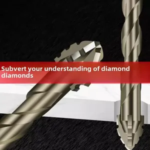 Four-Edged Serrations Drill <b>Bit</b> Set Drilling Tools for Glass Tile and Concrete 6/8/10/12mm Multifunction Drill <b>Bit</b> Set Tools - Product Image 5