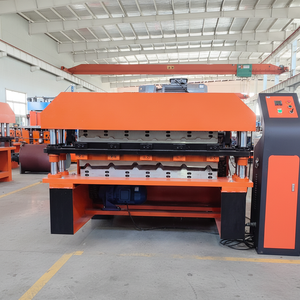 Toiture en tôle ondulée à double couche pour toit faisant la machine facile à utiliser haute efficacité - Product Image 1