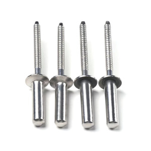 Rivets à tête plate ronde à extrémité fermée en acier inoxydable GB12615.4 - Product Image 1
