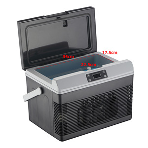 Portable Car Refrigerator 15L Direct Cooling 12V 24V Outdoor <b>Cooler</b> Warmer <b>Box</b> For Truck Use - Product Image 3