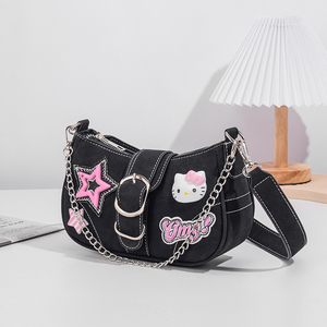 สินค้ามาใหม่ของแท้ "It-Girl" กระเป๋าสะพายลายดาว กระเป๋าสะพายข้างลายคิตตี้น่ารักไม่ซ้ำใคร - Product Image 3