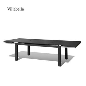 Table de jardin extensible pour villa, mobilier d'extérieur haut de gamme avec support OEM, table à manger de patio en aluminium résistant aux intempéries - Product Image 2