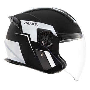 Casco Befast JET Connect Jet Blanco Negro con intercomunicador integrado L - Product Image 2