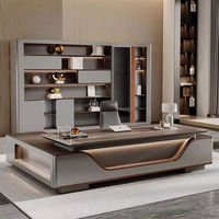 Nouveau bureau de direction en forme de L de haute qualité, mobilier de bureau de luxe, bureau en bois, bureaux de direction, table de bureau exécutive, table modulaire