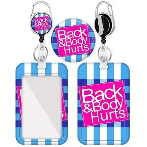 Porte-badges rétractables personnalisés en métal, avec porte-badge, pour cadeaux personnalisés et articles de mode - Product Image 1