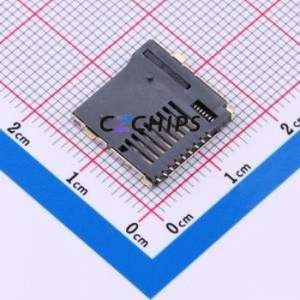 TF-15x15 SD Card / Memory Card Connector SMD Connector Self-Return Type MicroSD Card (TF Card) Card Holder 2mm - Product Image 2