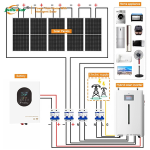 ระบบโซลาร์เซลล์แบบออฟกริด 5KW 10KW 20KW 25KW 30KW สามารถใช้ได้กับอาคารพาณิชย์ อุตสาหกรรม และที่อยู่อาศัย - Product Image 1