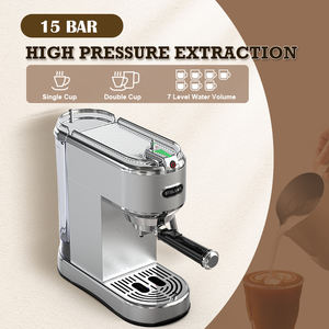 <span class=keywords><strong>Cafetera</strong></span> Semiautomática <span class=keywords><strong>Italiana</strong></span> de 15 Bares de Presión para Espresso y Cappuccino en Polvo para Restaurante - Product Image 3