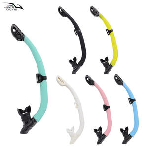 Tubo de Buceo de Silicona Universal Dos en Uno, Húmedo y Seco, con Boquilla de Arrastre para la Lengua, Equipo de Natación, Anti-Asfixia - Product Image 5