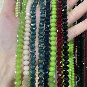 Stock disponible : Perles en cristal AB de 6x8mm avec cartes de perles multicolores et perles en cristal sur bâtonnets pour la fabrication de bijoux - Product Image 1