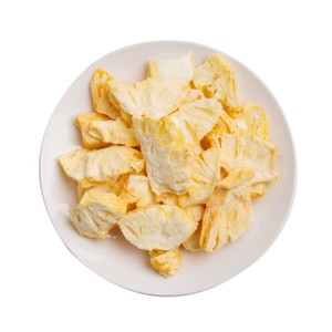 فاكهة استوائية حلوة مقرمشة مجففة بالتجميد للوجبات الخفيفة الصحية والتغذية أثناء التنقل - أناناس مجفف بالتجميد - Product Image 1