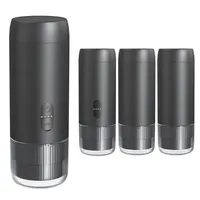Machine à expresso portable en acier inoxydable, rechargeable, étanche IPX5, à pression, compatible avec les caféiers à dosettes et les capsules