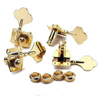 Vente en gros 4R ou 4L Ouvert Guitare Basse Électrique Tuning Pegs Mécaniques Accordeurs pour Basse Chrome Noir Or