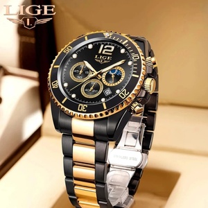 Montre Homme Lige 8924 en Gros, Chronographe Décontracté en Acier Inoxydable, Montre Japonaise à Quartz Étanche (ATM) pour Homme - Product Image 2