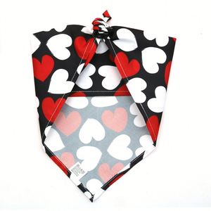 Pañuelo para Mascotas del Día de San Valentín, con Estampado de Donuts y Corazones, Pañuelo Triangular para Perro, Babero Lavable y Reversible de Algodón, Accesorios para Cachorros - Product Image 3