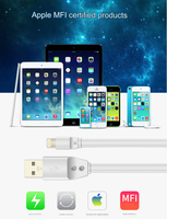 Kabel pengisian daya data MFI C89 1M Asli berkualitas untuk iphone light ning PD pengisian cepat USBA ke lampu ning jack