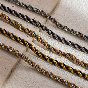 Pulsera/Joyería Zoryn para Mujer, Estilo Veraniego, Moderna, de Acero Inoxidable con Baño de Oro de 18K, Resistente al Desgaste, Diseño de Espirales - Product Image 1