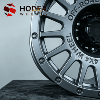 Jantes forgées tout-terrain 17/18/20 pouces 6x139.7 à déport profond, finition gris anthracite mat, style Beadlock 4x4 pour Ford, Toyota, Jeep