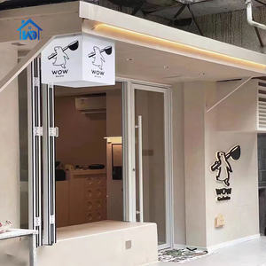 หน้าต่างกระจกสองชั้นแบบเปิดเข้าด้านใน ป้องกันพายุ แบบพับแนวตั้ง อลูมิเนียม บานเฟี้ยม - Product Image 3