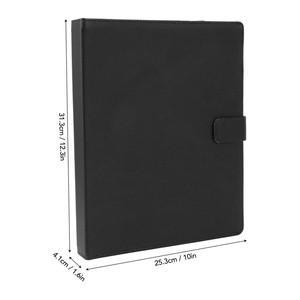Cartella Porta Spartiti A4 a 3 Anelli Universale per Pianoforte, Banda, Orchestra, Coro con Numeri di Pagina, Nera - Product Image 4