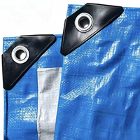 Bâche en PE bleue imperméable et durable pour couverture industrielle