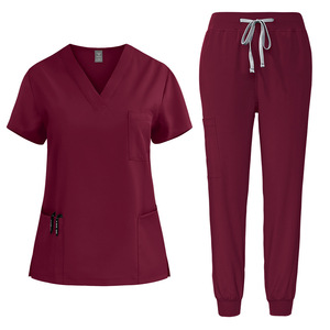 Divisa Medica a Maniche Corte all'Ingrosso, Uniforme per Medici, Camice Chirurgico, Abbigliamento da Lavoro per Estetiste, Uniforme Elastica ad Asciugatura Rapida per Uomini e Donne - Product Image 5