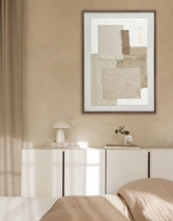 Œuvre d'art géométrique abstraite moderne, décoration murale pour la maison, peinture en relief stéréoscopique 3D faite à la main, peinture décorative minimaliste