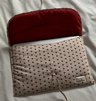 Pochette de maquillage en tissu avec logo personnalisé Mini trousse de voyage pour articles cosmétiques professionnels Sacs