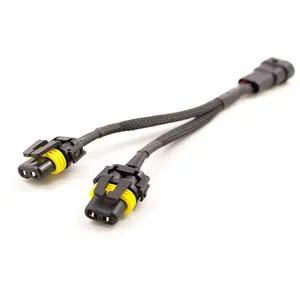 Arnés personalizado para coche de alta calidad, toma de bombilla automática H7 H11 9004 9005 9006 9007 9008, arnés de cables para faros delanteros