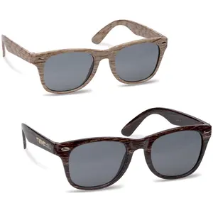 Lunettes de soleil aspect bois, merchandising personnalisé - Product Image 1