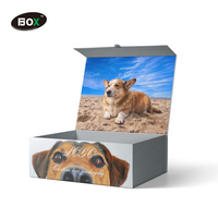Coffret Cadeau Personnalisé pour Nouveau-né, Forme Rectangulaire, Recyclable, avec Dorure à Chaud, Lamination Mate et Gaufrage, Boîte Cadeau d'Anniversaire pour Chaussettes