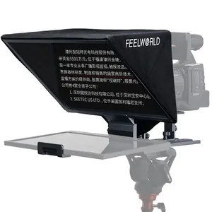 Feelworld Tp16-Inch Opvouwbare Teleprompter Ondersteunt Tot 16 "Tablet Horizontale Prompter Met Afstandsbediening