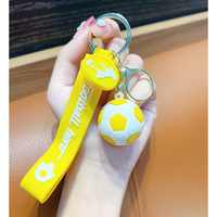 Simulation Football Keytag Mini Soccer Ball Keyfob Sports Stress Ball Keyholder Pendentifs pour Sports Football Party Favors