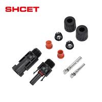 Fabricants OEM Connecteur solaire PV 2.5mm ² 4mm ² 6mm ² 30A 45A IP67 DC1000V DC1500V pour système solaire photovoltaïque de SHCET