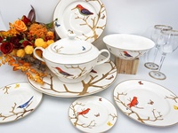 Vajla de porcelaine marocaine en porcelaine, 76 pièces, vaisselle en céramique, nouvelle collection
