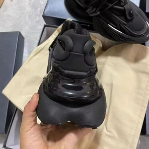 Chaussures décontractées de luxe à semelle épaisse en maille et lacets pour hommes et femmes, style sportif intemporel, respirantes et légères, pour la marche - Product Image 6